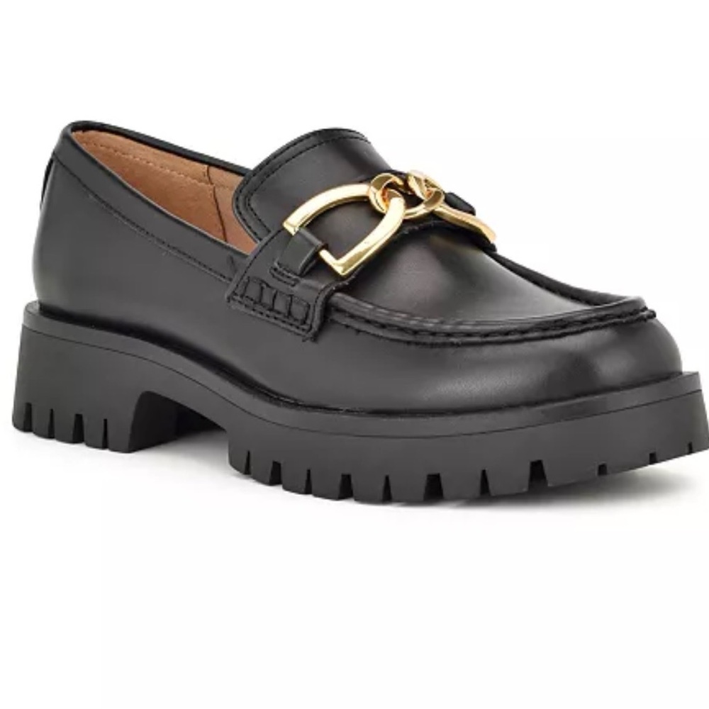 New Nine West Gable Lug-Sole Loafer Sz 8.5 M - Picture 1 of 9